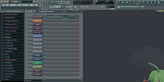 FL studio 실행화면