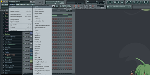 FL studio 채널