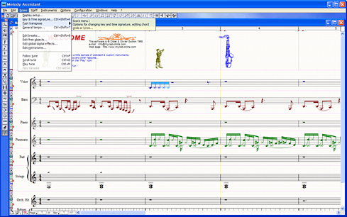 Melody Assistant 악보