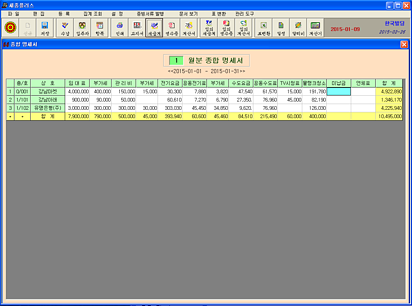 세종플러스 월분 종합 명세서