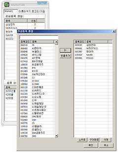 마켓토크 관심종목 편집