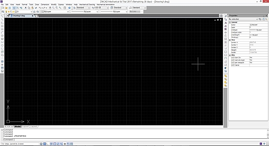 ZWCAD Mechanical 2017 실행화면