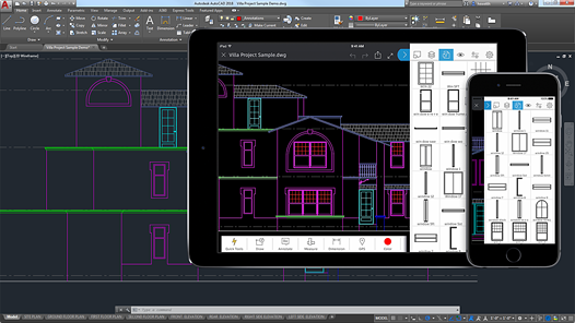 AutoCAD 2018 연결된 공동작업