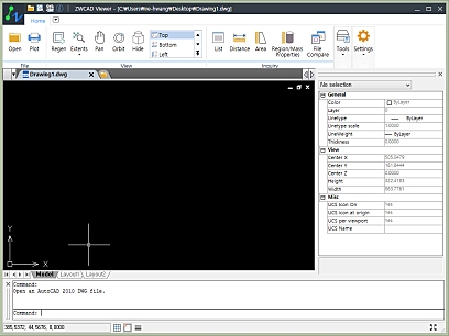 ZWCAD Viewer 실행화면
