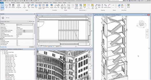 Revit 2018 난간