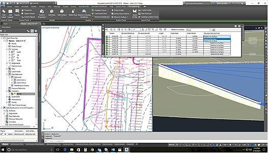 AutoCAD Civil 3D 추출된 형상선 표고