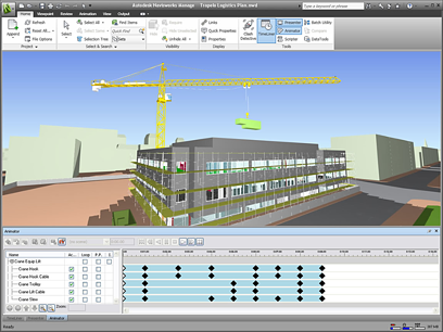 Navisworks 2018 애니메이션 및 모형 시뮬레이션