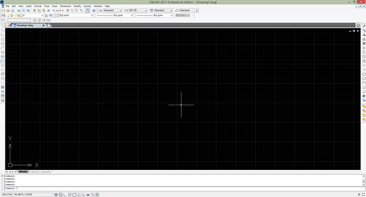 ZWCAD 2017 실행화면