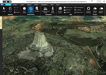 Terraexplorer 실행화면 3