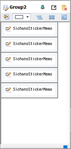 SichansStickerMemo 그룹최소화정렬