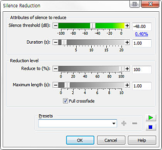 silence reduction