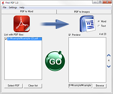 PDF를 Word로 변환하기