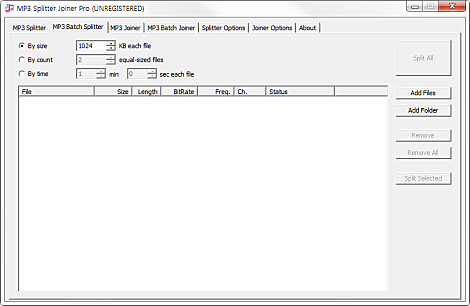 mp3 batch splitter