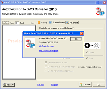 PDFIn PDF to DWG Converter 프로그램 정보