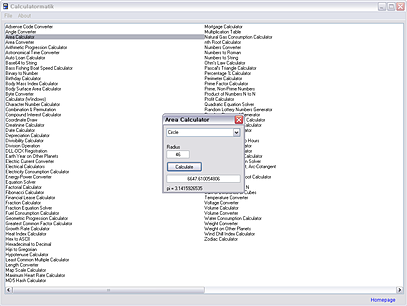 Area Calculator