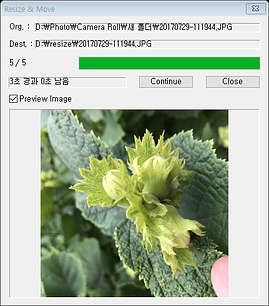 Resizer 크기변경화면