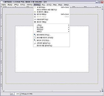 레이어 기능 화면