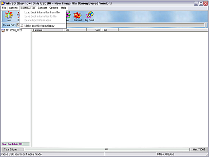 Bootable CD 기능