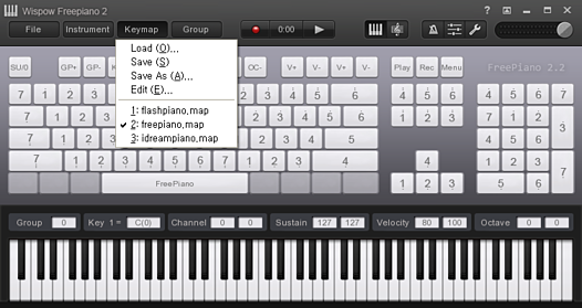 FreePiano Keymap